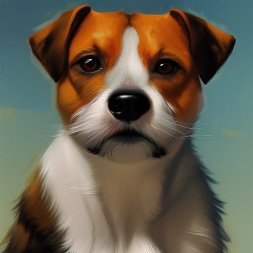 Jack Russell Terrier, fisheye lens