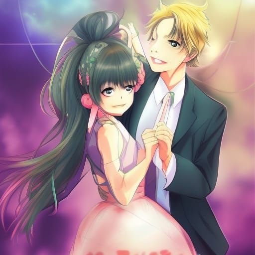 Father Daughter Dance in Anime Style