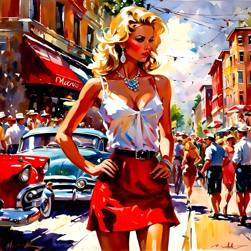 Figure in Red Dress: A Study of Form