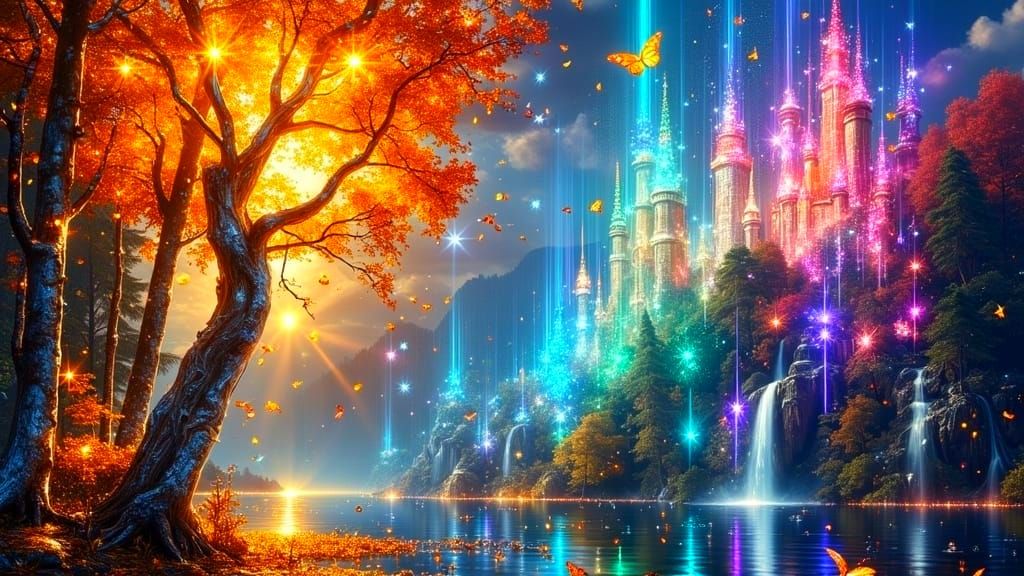 Pencils Transform into Rainbow Universe