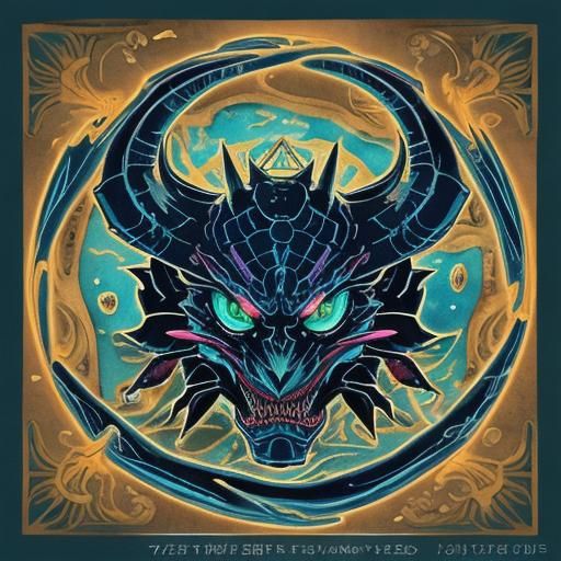 Tarot Reader Surrounded by Scorpions in Manga Style