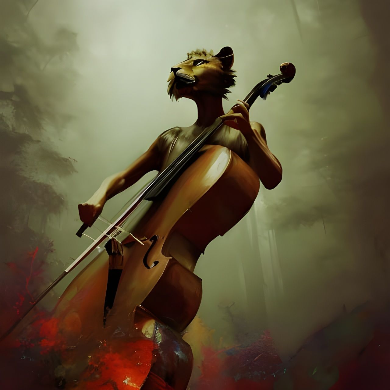 Classy Lion Rock Artist Plays Cello