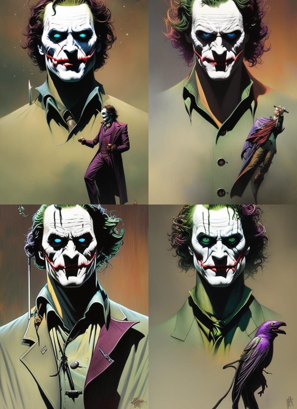 Patrick Wilson as Joker: Crayon Caricature