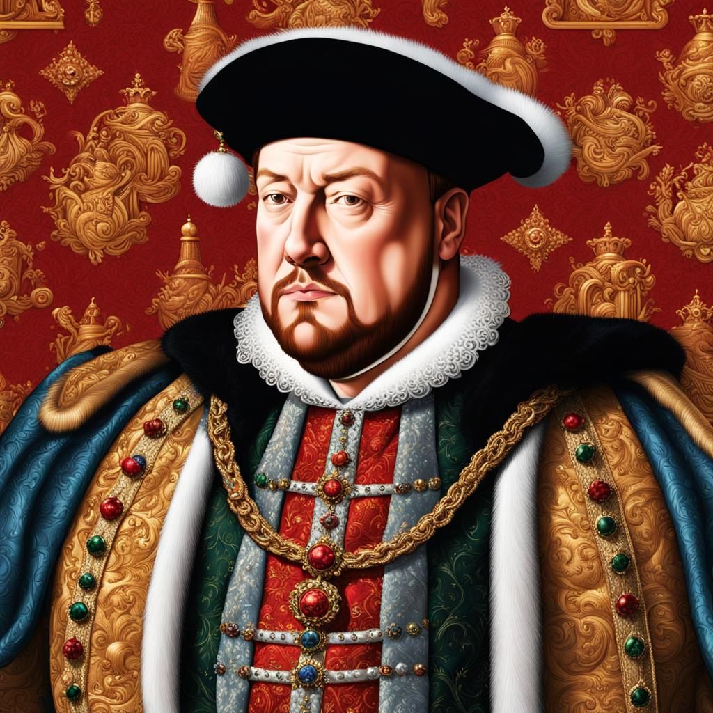 Henry VIII in Tudor Christmas Costume
