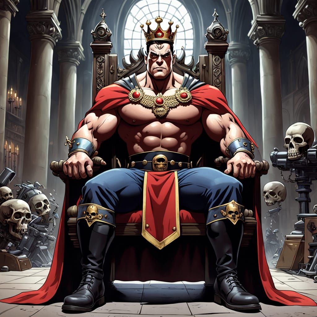 Massive Warrior King in Royal Regalia