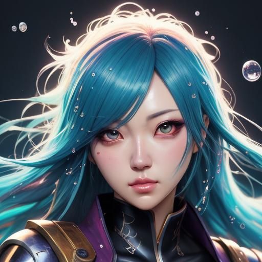 Cute Kawaii Anime Girl in Hyperrealistic Style