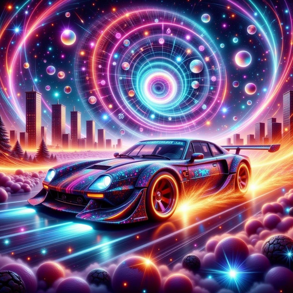 Surreal Hot Wheels Cars Speed Through Zodiac-Inspired Vortex