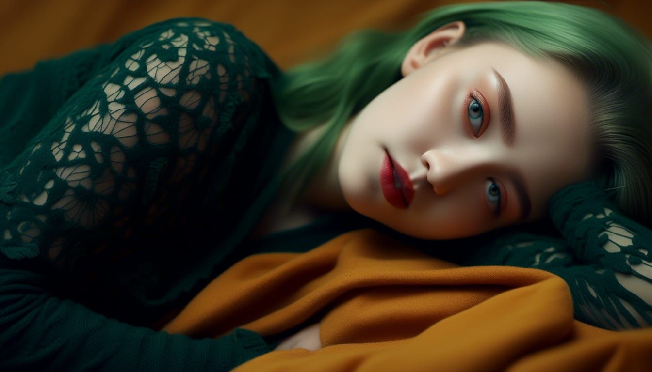 Platinum Blonde with Tattoos on Mars