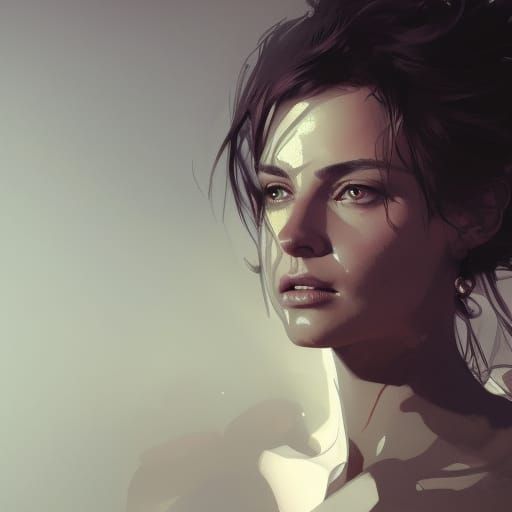 Portrait of film actress