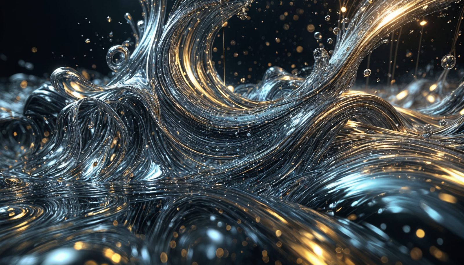 Liquid Metal Abstract Design in Unreal Engine