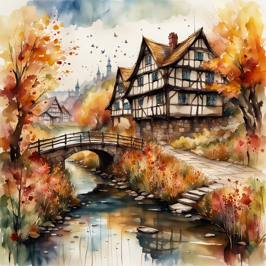 autumn village