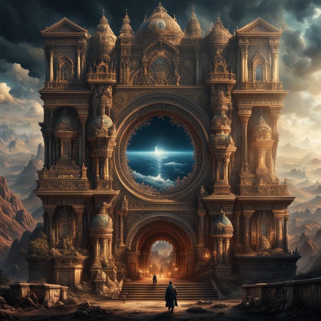 Epic Divine Vision in a Digital Matte Painting