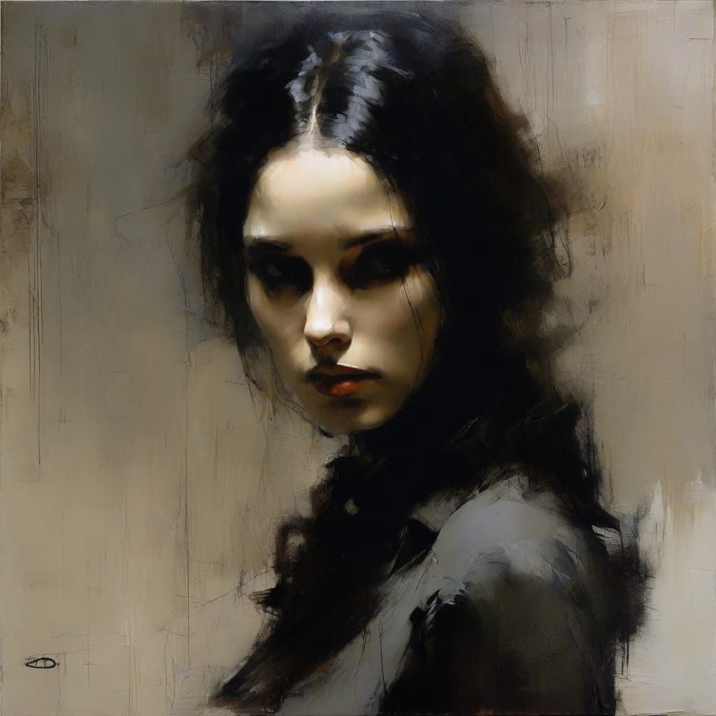 Dark Fantasy Warrior in Intense Battle Scene