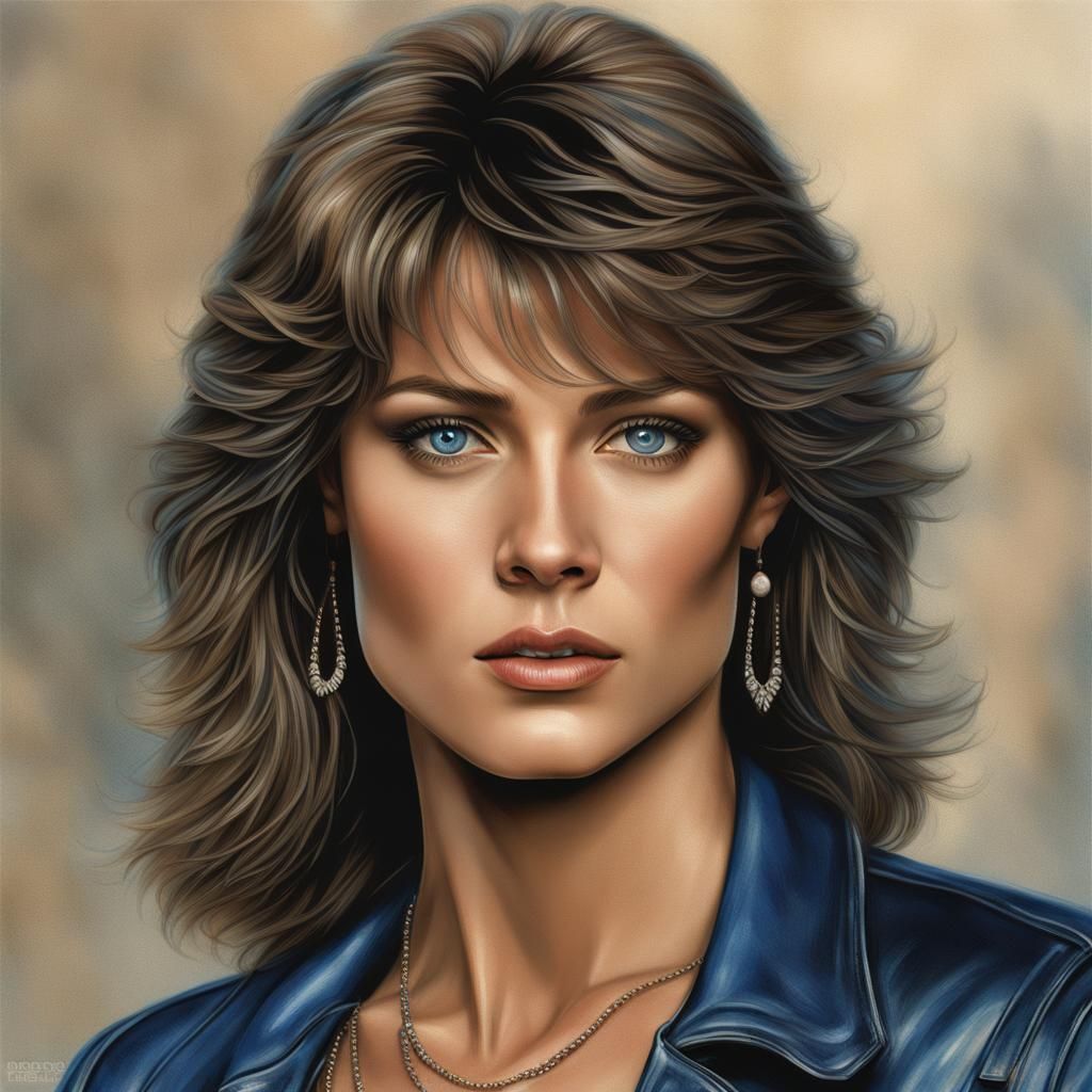 Ethereal Jersey Girl in Graffiti Street Art Style