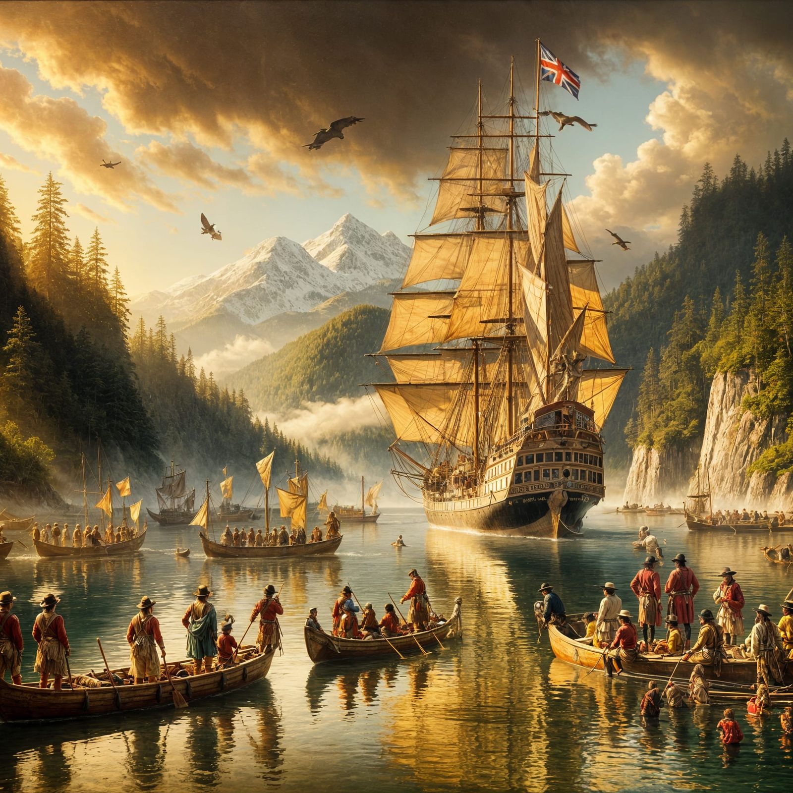 Nuu-chah-nulth People Witness British Arrival, Historical Pa...
