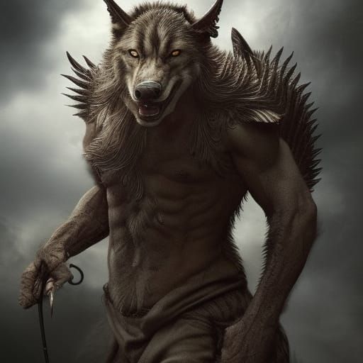 Epic Hybrid Creature: Devil, Angel, Dragon, Wolf