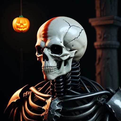 Cobra Skeleton in Detailed 3D Game Art