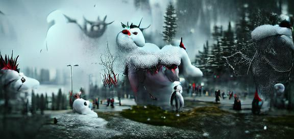 AI Image from Empty Prompt: Abstract Visual Noise