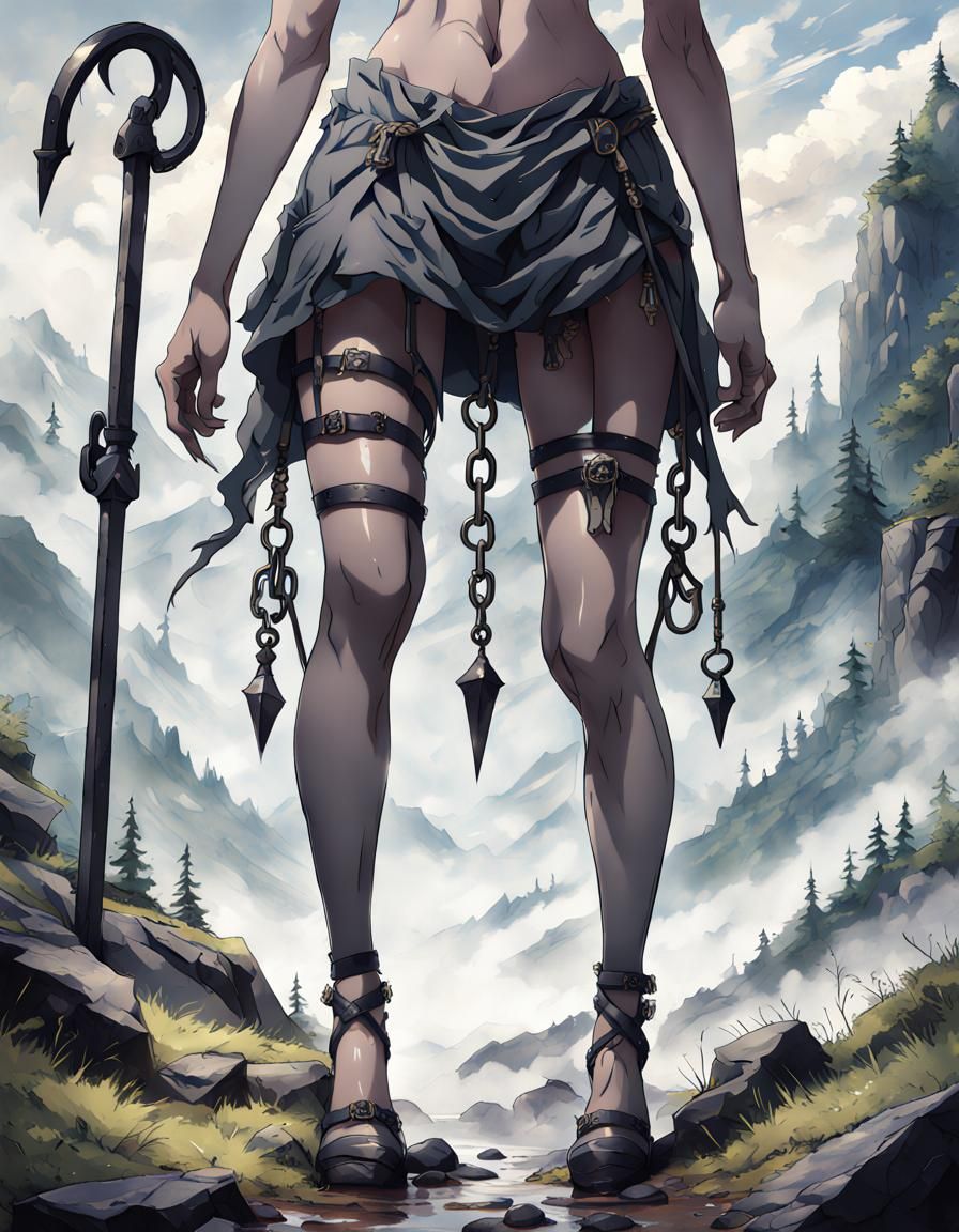 Misty Mountain Demon in Anime Style