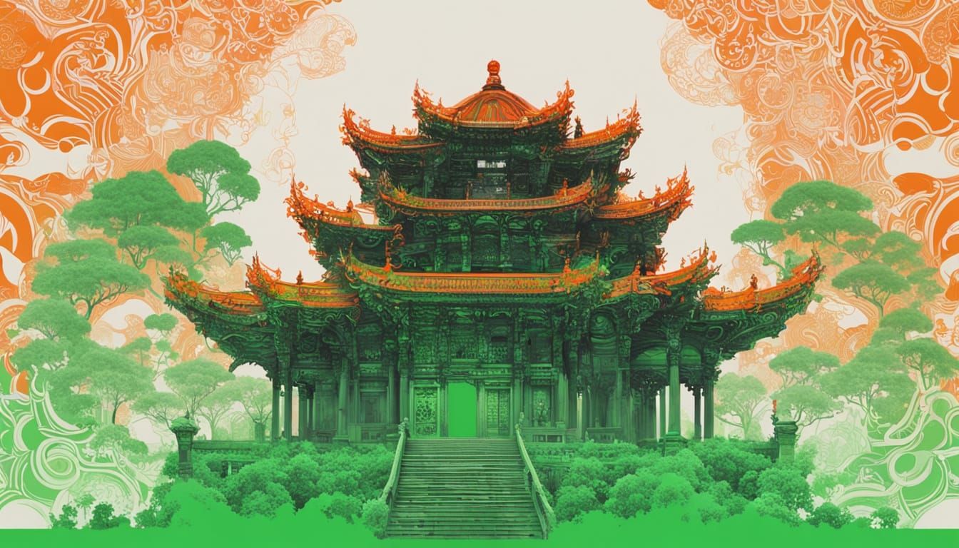 Neon Green and Neon Orange