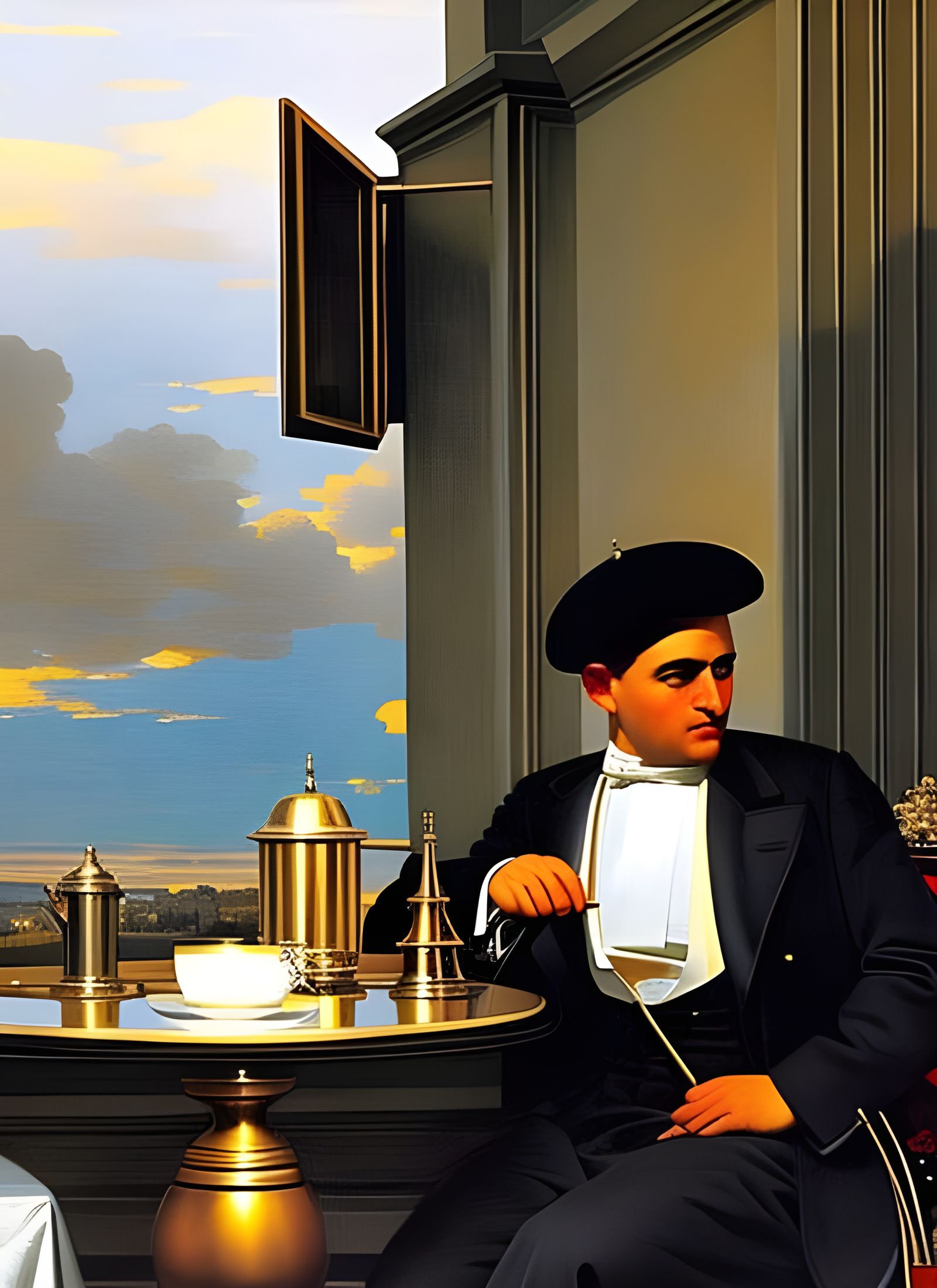 Steaming Tea: A Portrait in Dreamy Light