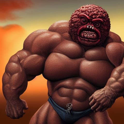 Armored Beast Portrait in Hyperrealistic Dark Fantasy Style