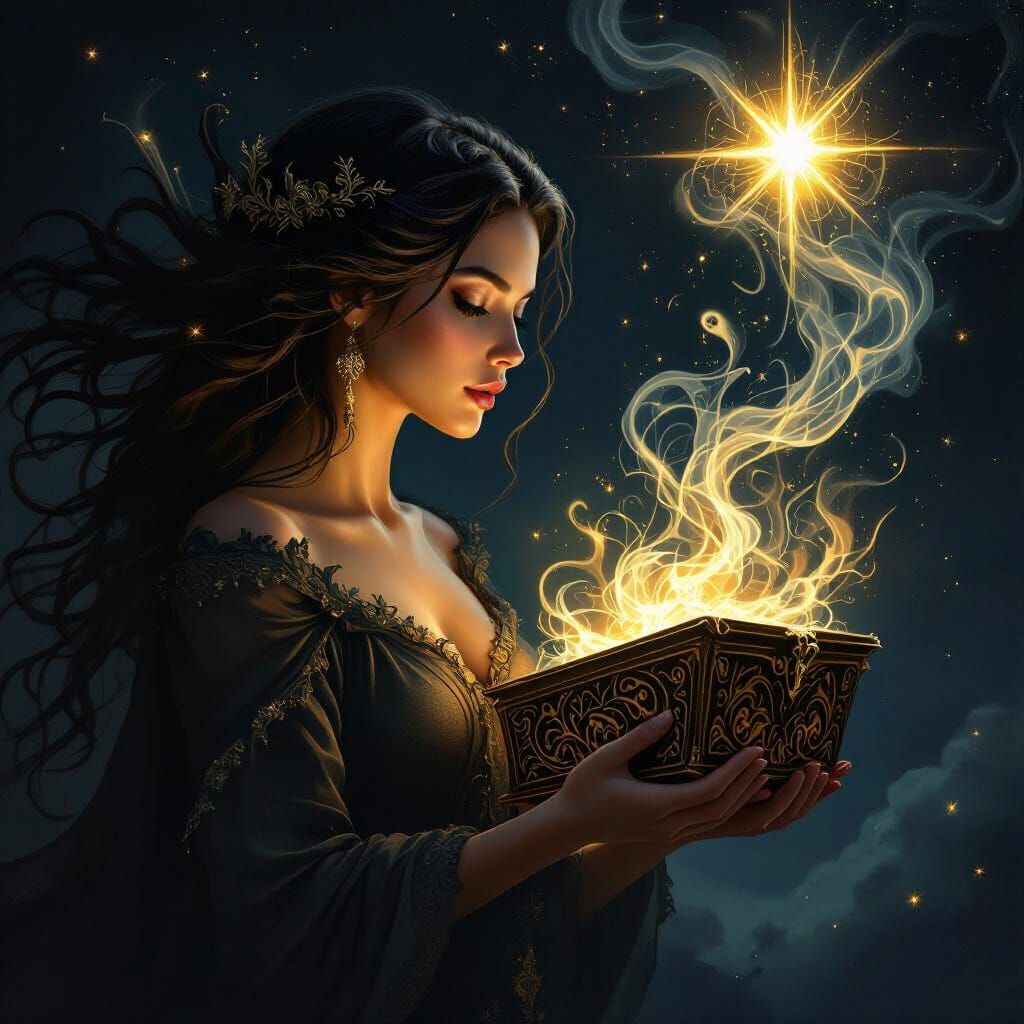 Pandora's Hope: Escaping Chaos into Night Sky