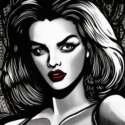 Creepy Talking Tina Doll in Black and White Horror