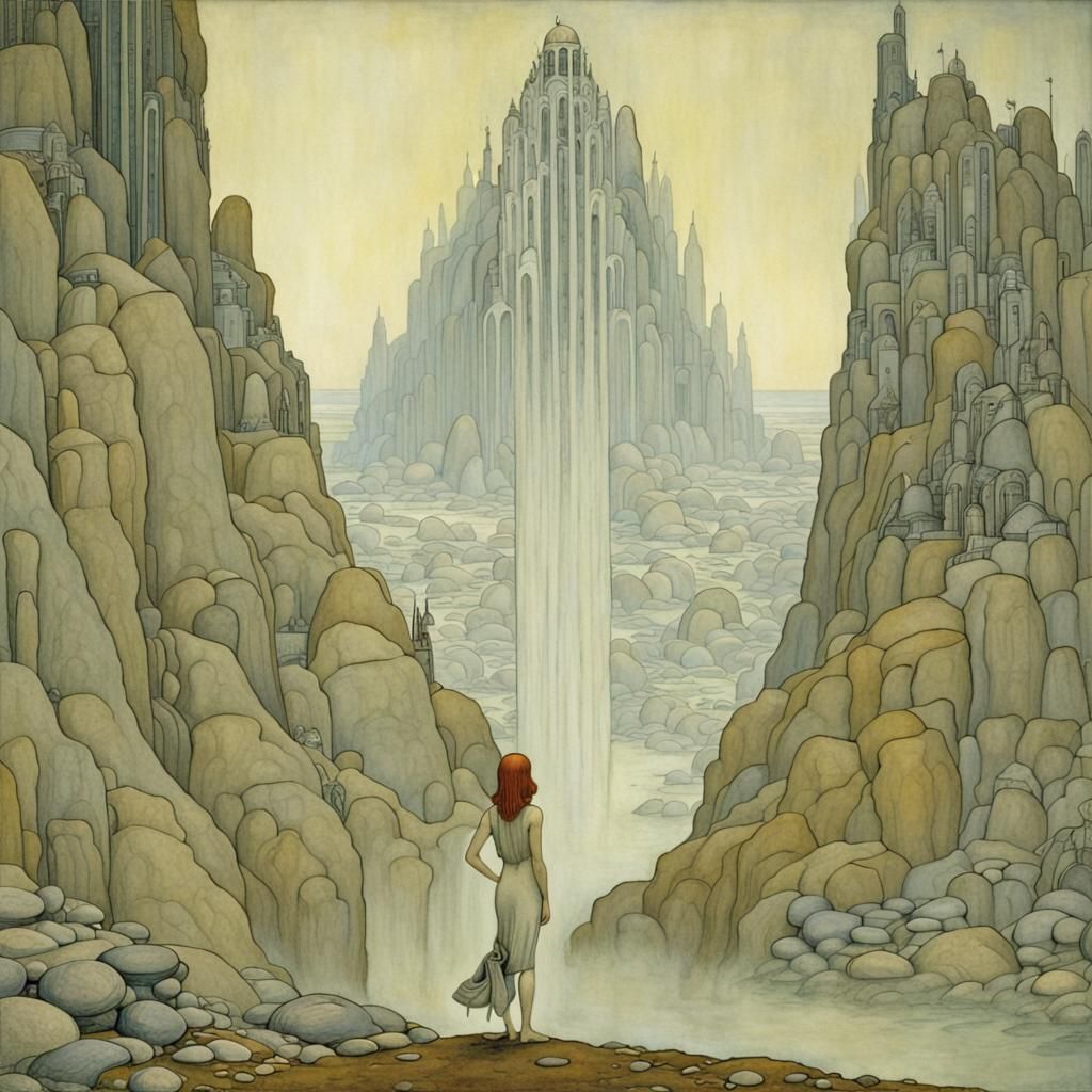 Futuristic Art Deco Marvel: A Modern Vision