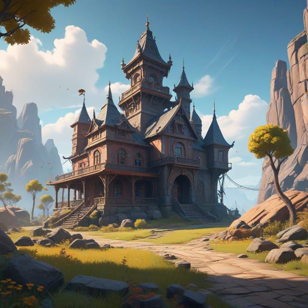 Epic Fantasy Brawl Stars Arena in High-Fantasy Style