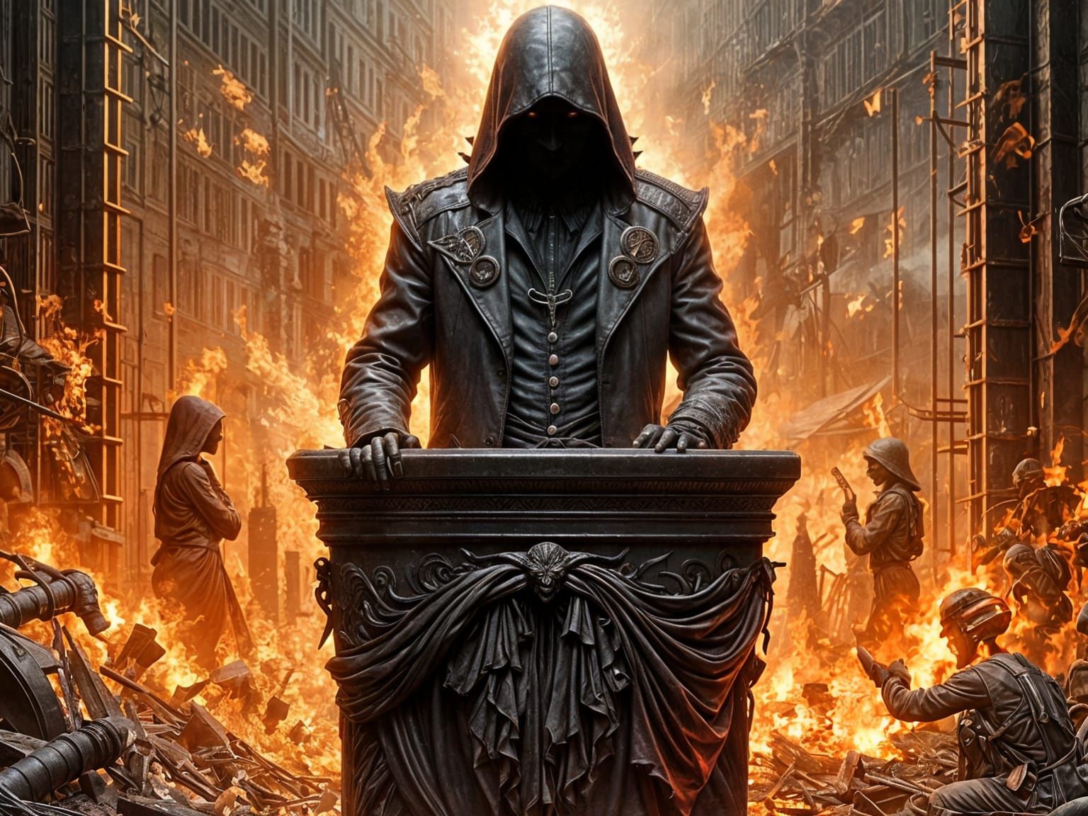 Burning Words: Art Nouveau Punk Illustration