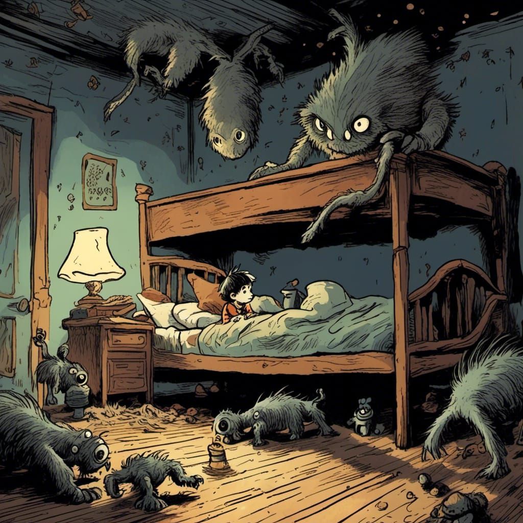 <lora:SybilThorn-LORA4:1.0> a little boy making friends with...