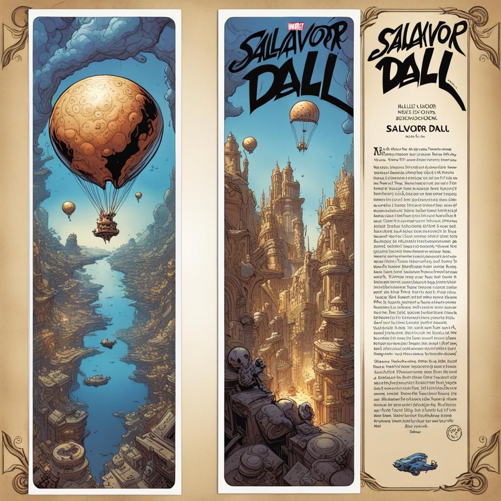 Marvel Superhero Bookmark in Comic Book Style