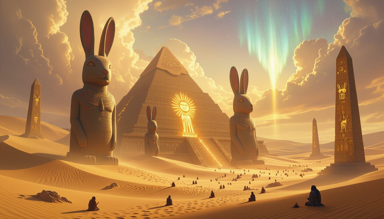 Ancient Desert Civilization Worships Giant Rabbit Gods