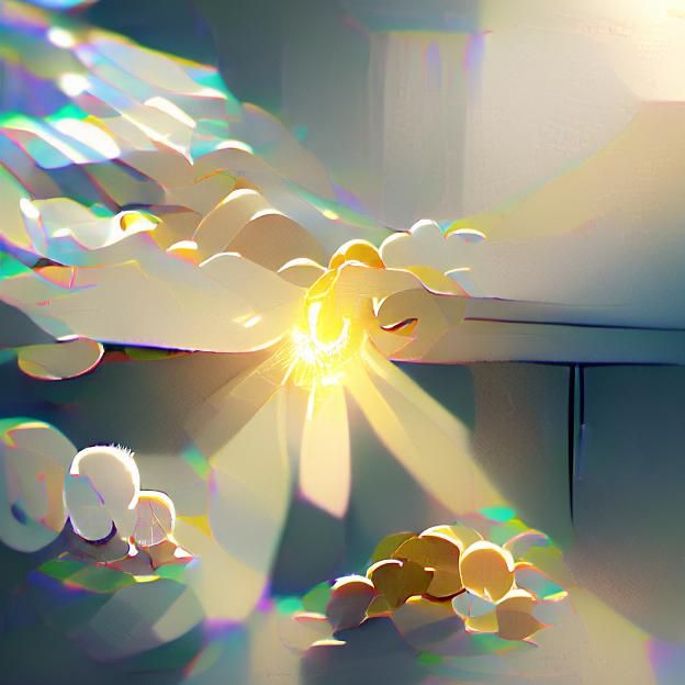 Bright Sunlight Generated by AI