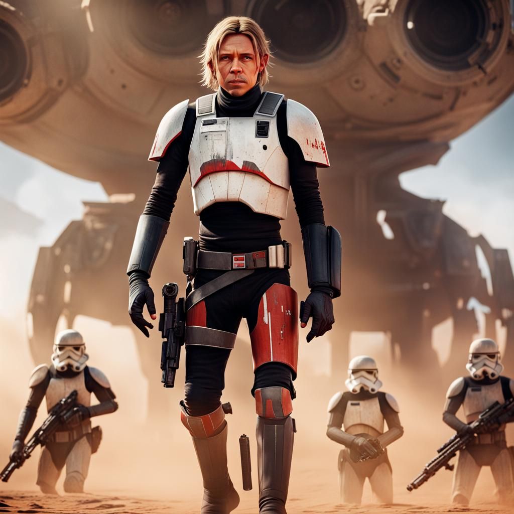 "Star Wars The Bad Batch with all of its main character: Omega as a huge poster."