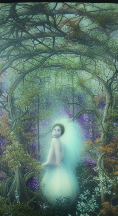 Cellist in Stargazing Platform, Mycelium Network, Digital Ar...