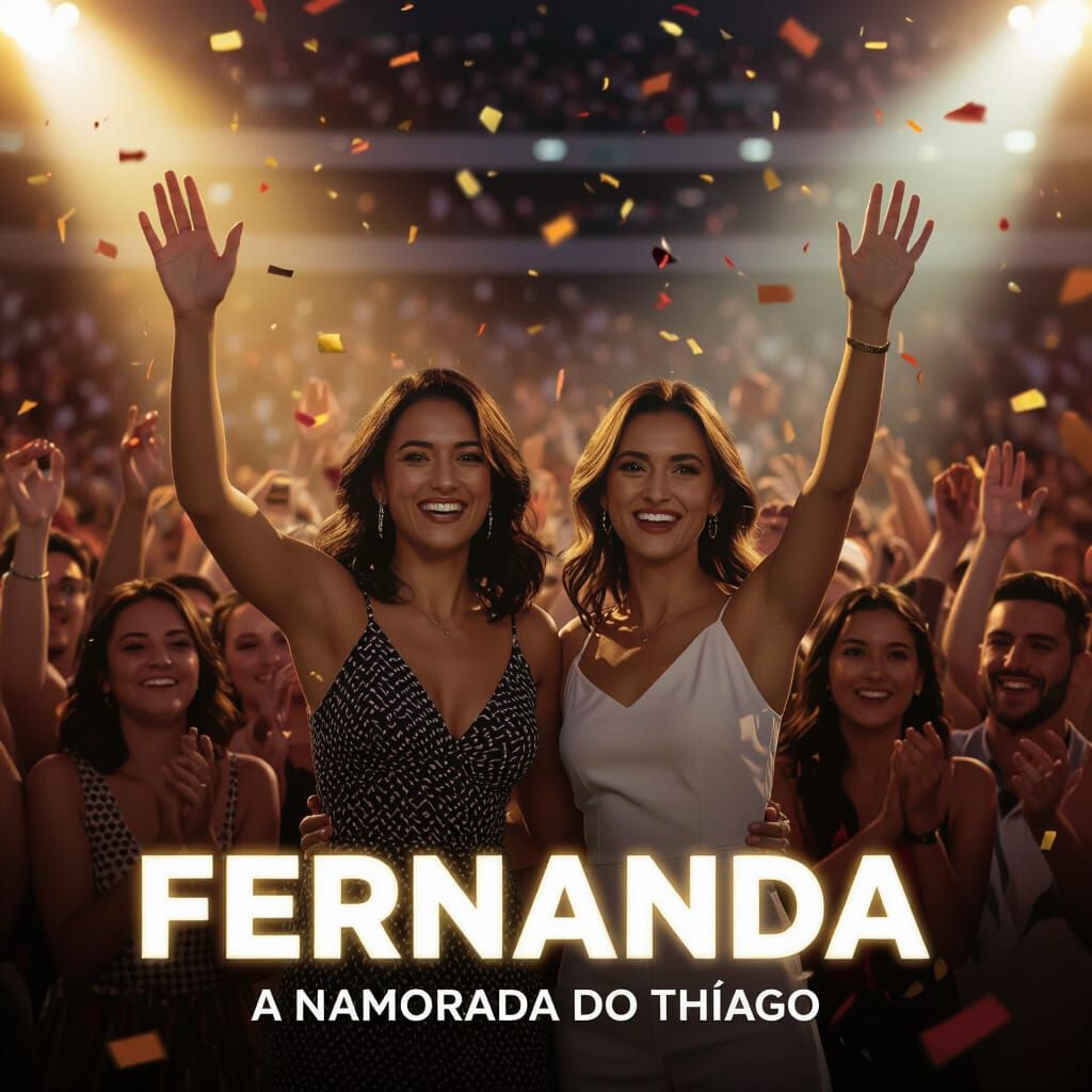 Fernanda and Thiago's Girlfriend Cheer at Stadium Event