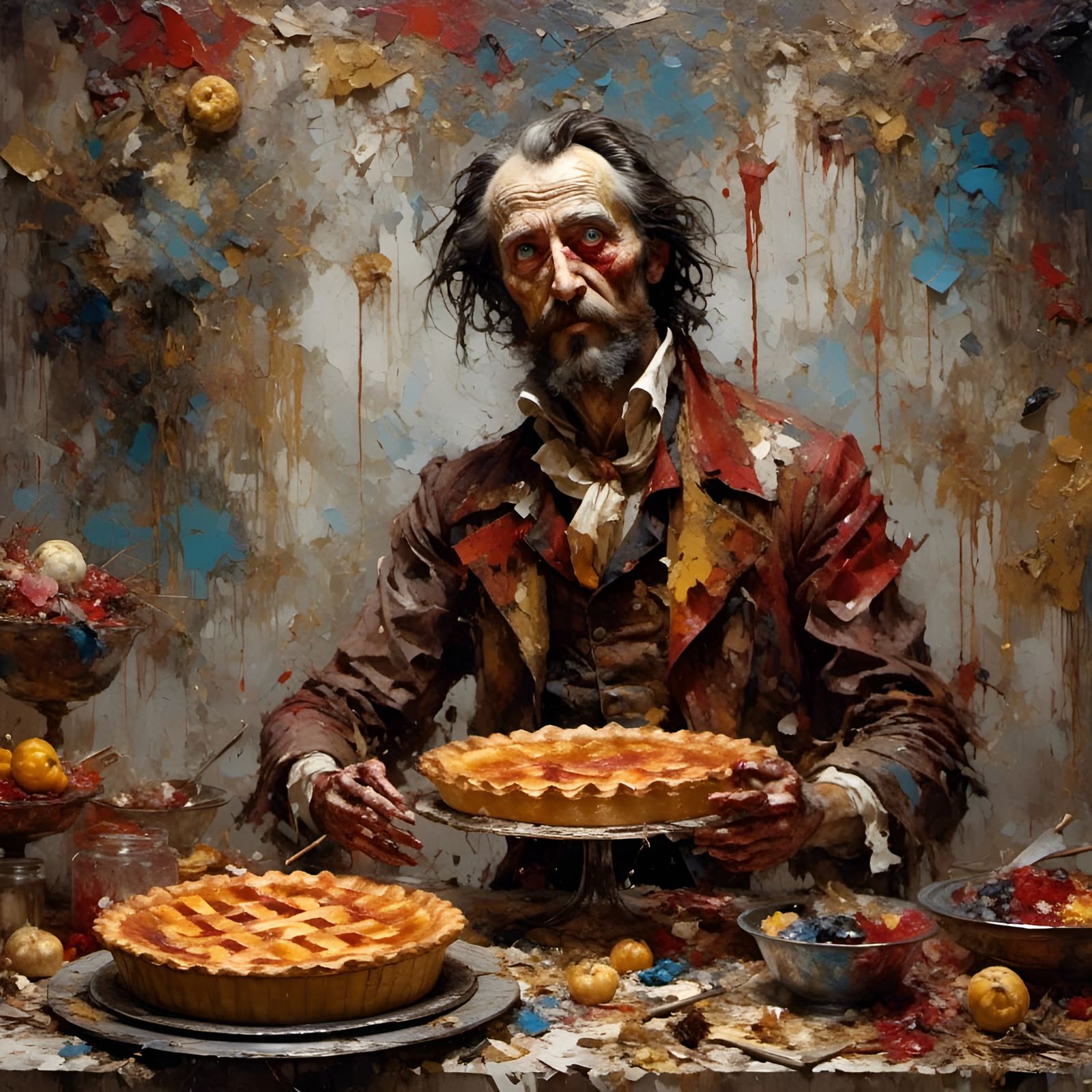 Delicious Fresh Pie on Windowsill