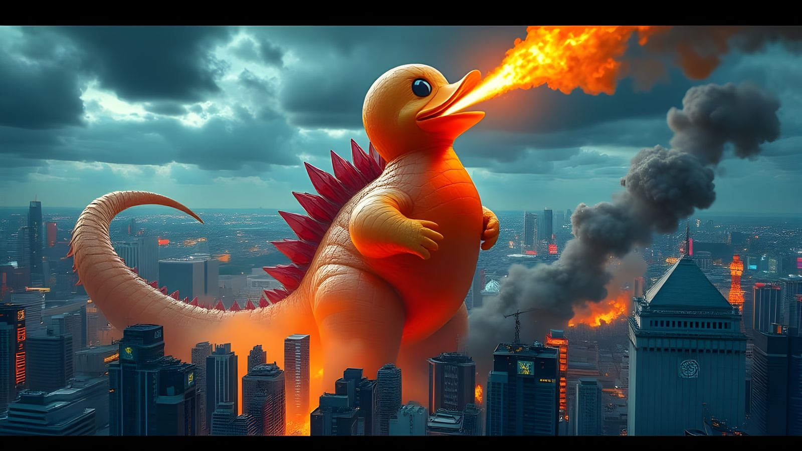 Fantasy Rubber Ducky Unleashes Fury on Tokyo in Panoramic De...