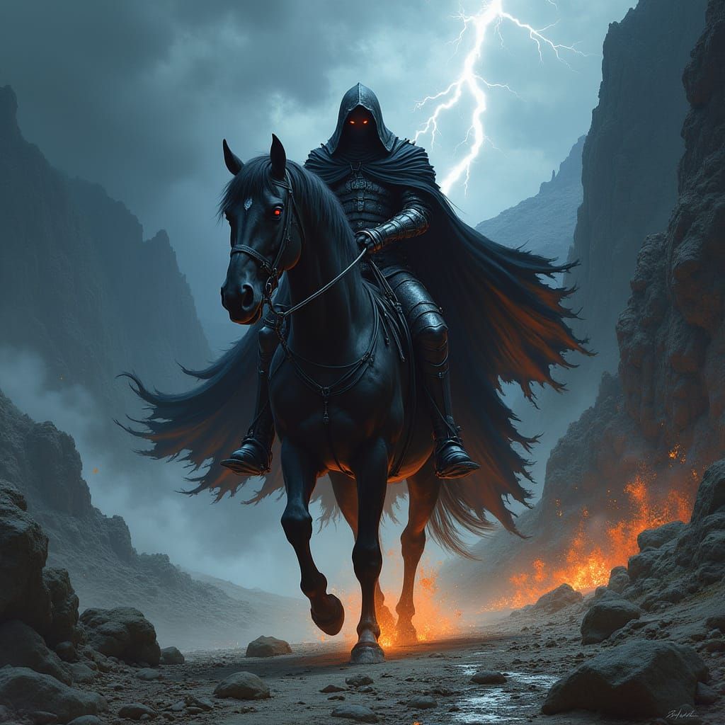 Count Arnau: Ghostly Knight Rides a Flaming Steed