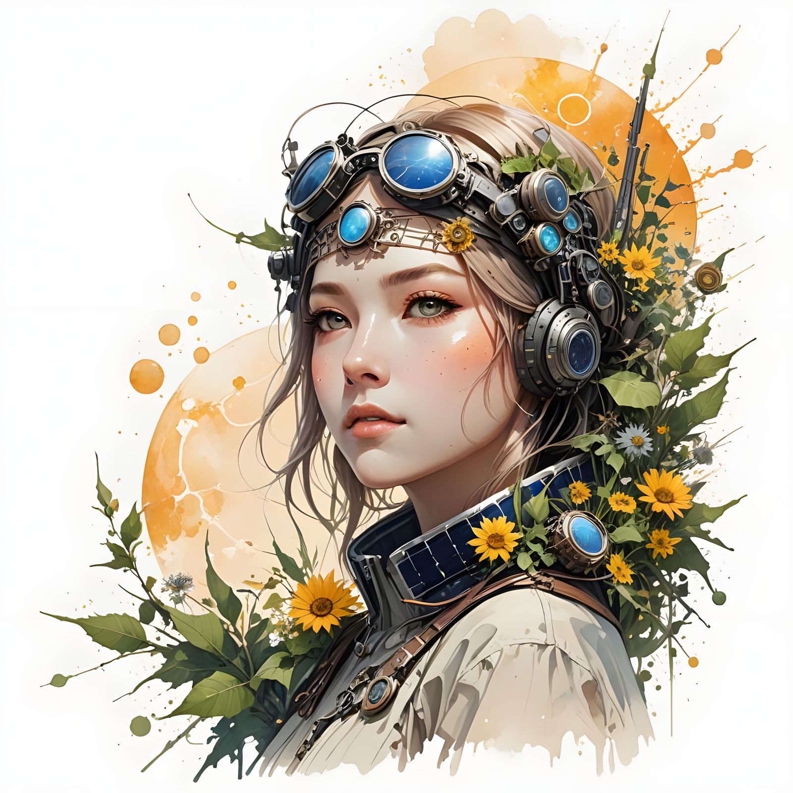 Solarpunk Utopia in Vibrant Colors