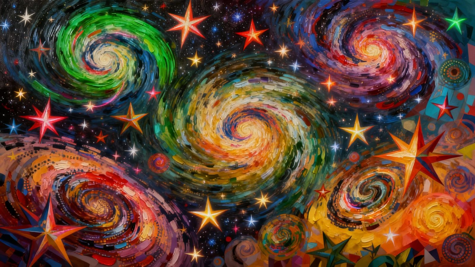 Surreal Cosmic Dreamscape with Spiraling Vortexes