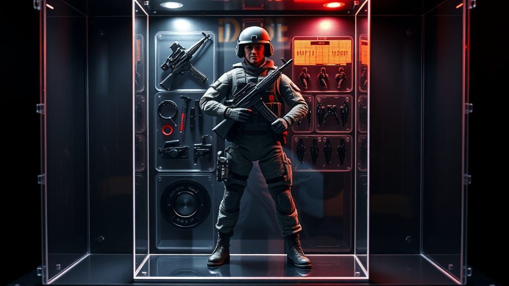 G.I. Joe Action Figure in High-Contrast Presentation Box