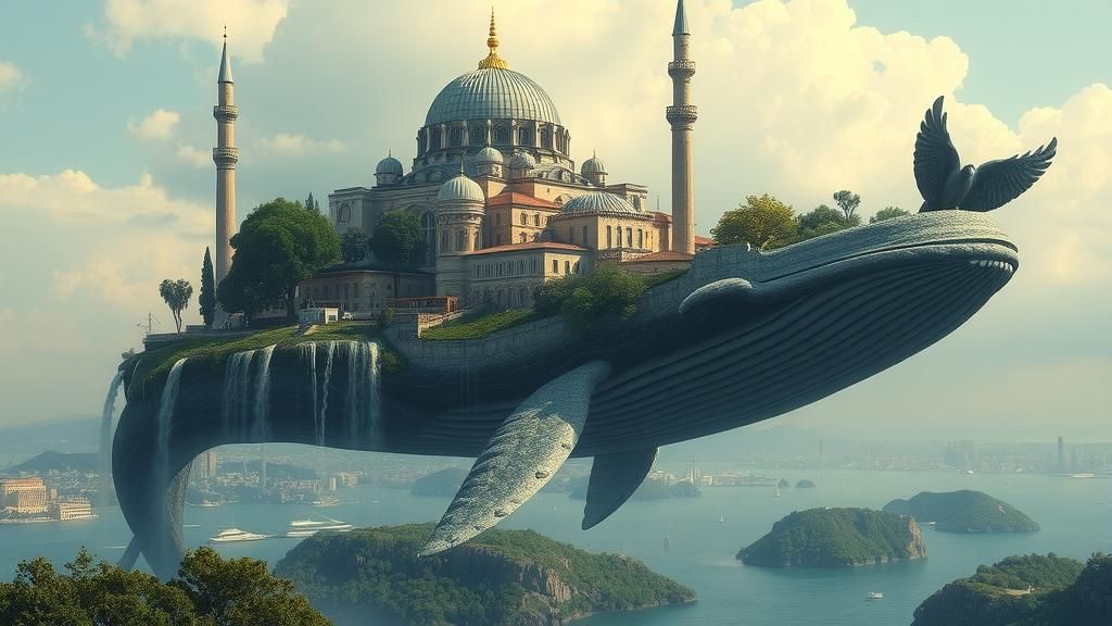 Whale Carries Constantinople: Medieval City Architecture