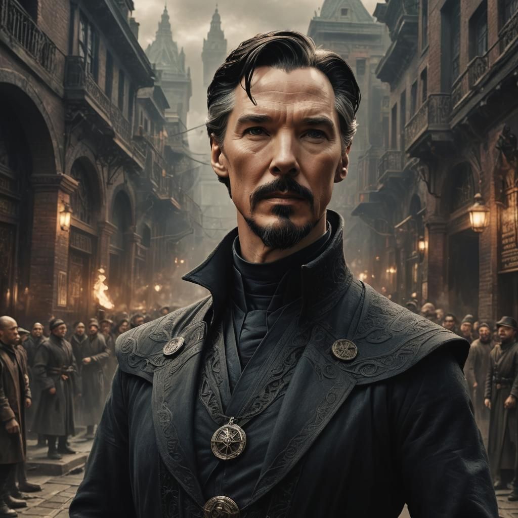 Lord Vetinari as Charcoal Drawing