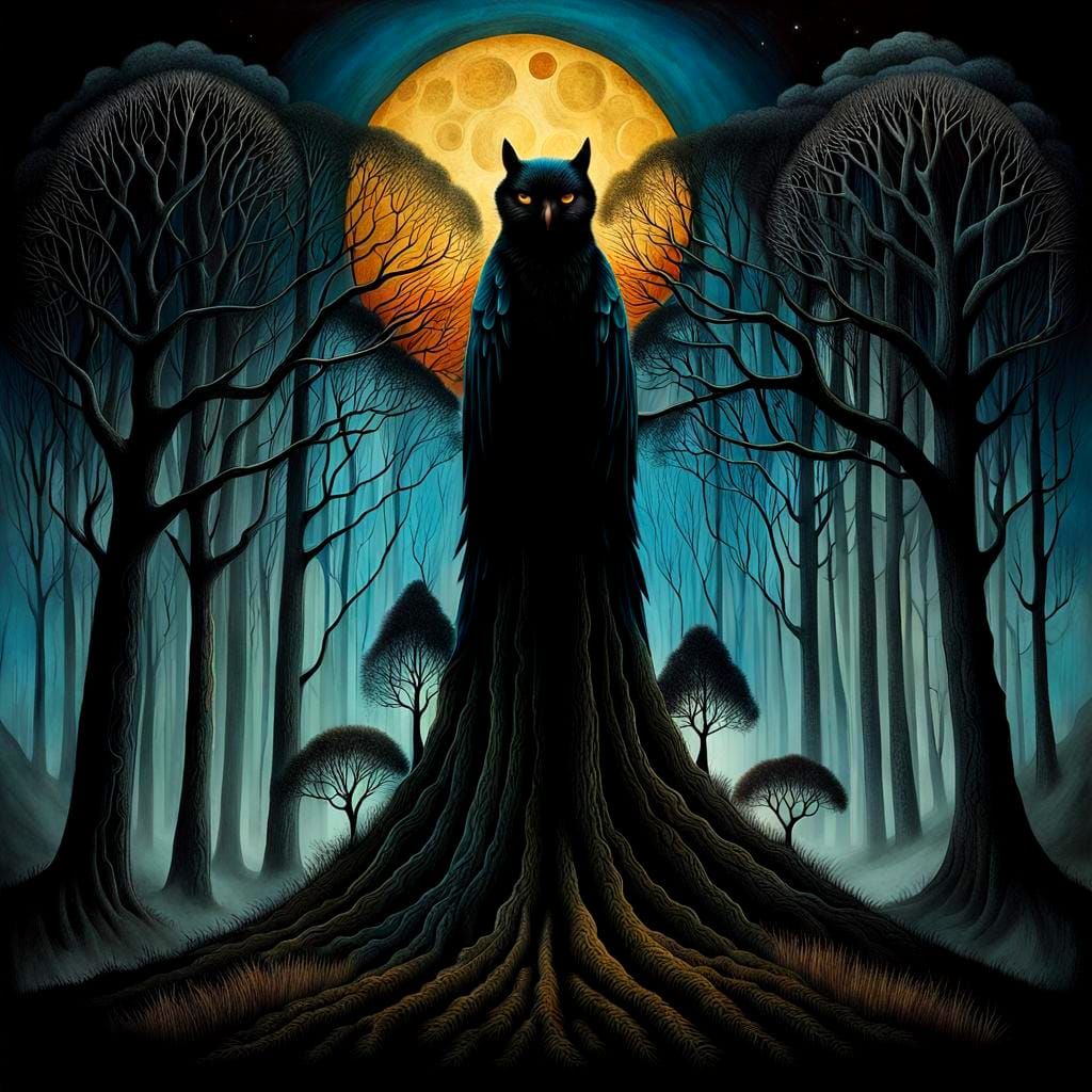 Owl of Despair: A Surrealist Vision