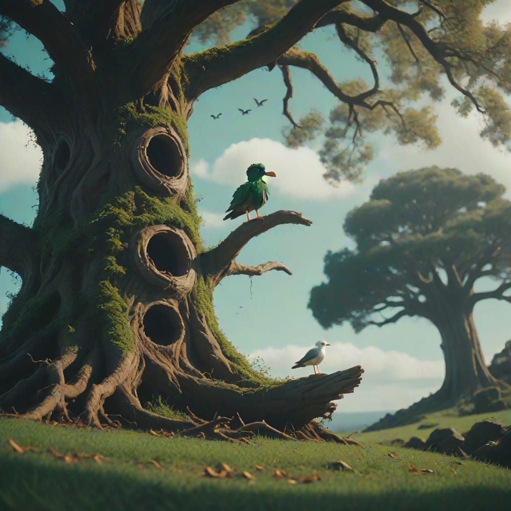 Wilting Deku Tree Cinematic Film Still