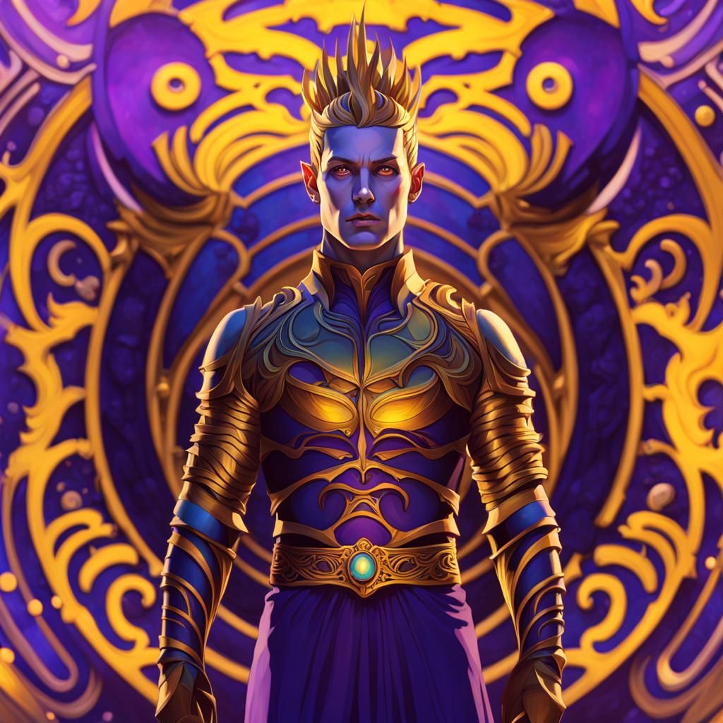 Twisted Transformation: Dark Fantasy Art Nouveau Creature