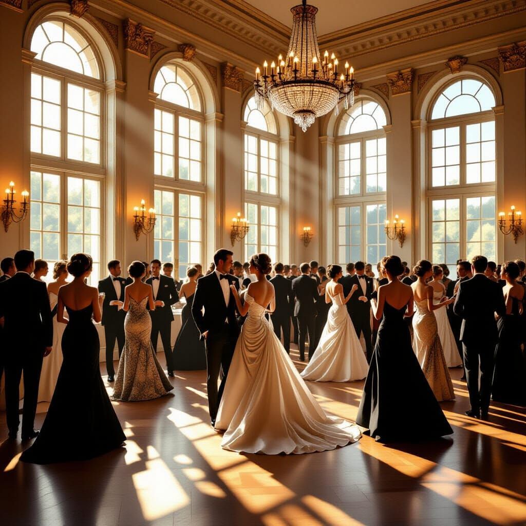 Opulent Early 20th Century Ballroom in Photorealistic Style
